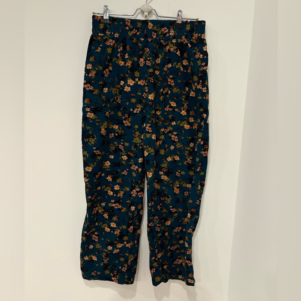 Floral Light Corduroy Pull on Pants - Picture 2 of 4